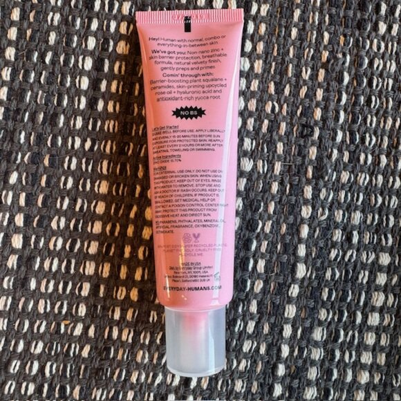 NIB Everyday Humans Rose From Above PROTECT + PRIME SPF35 Mineral Sunscreen Base - Picture 8 of 8
